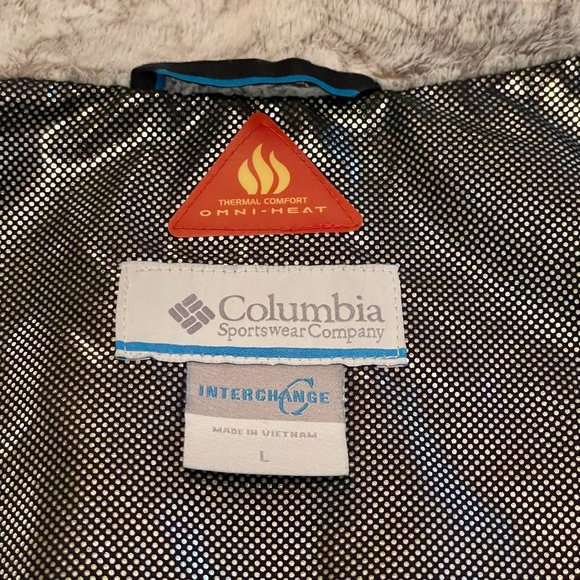 Columbia Women's Jacket L Interchange Omni-Heat Puffer Emerald Great Condition! - Picture 4 of 14